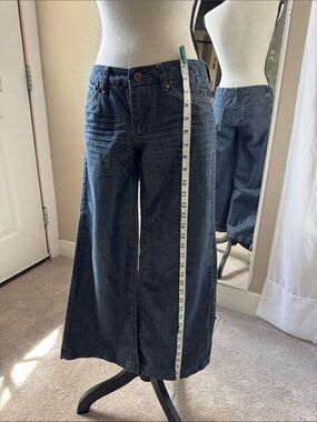Sz 1 Boutique Cello Wide-Leg Jeans in Dark Blue Wash
